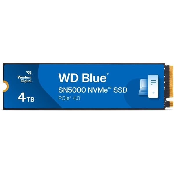 WESTERN DIGITAL - WDS400T4B0E - Intern SSD-harddisk - 4 TB - WD Blue - SN5000 - NVMe WESTERN DIGITAL - WDS400T4B0E - Intern SSD-harddisk - 4 TB - WD Blue - SN5000 - NVMe