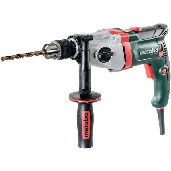 Boremaskine - METABO - BEV 1300-2 - Nøglepatron - Ekstra håndtag - Beton