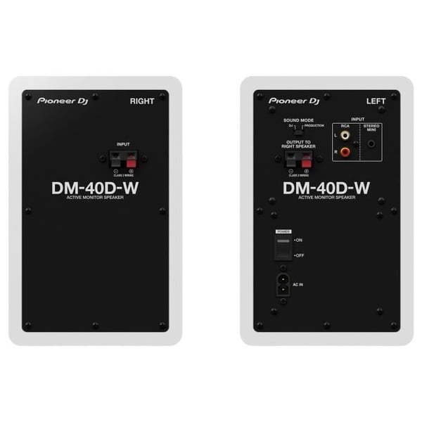 Monitorhøjttalere - PIONEER DJ - DM-40D - Basrefleks - 2x19W - Hvid