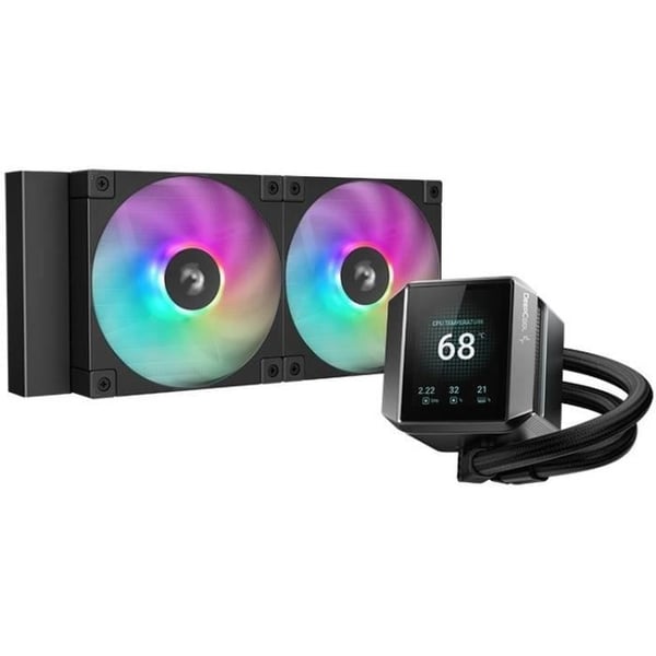 PC-køling - DEEPCOOL - MYSTICUE 240 ARGB - 12 cm - 500-2400 rpm - Sort PC-køling - DEEPCOOL - MYSTICUE 240 ARGB - 12 cm - 500-2400 rpm - Sort