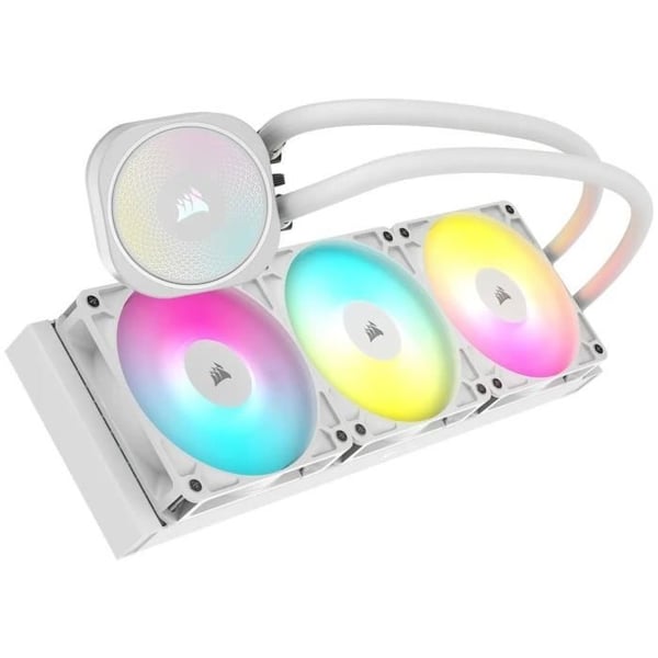 PC-køling - CORSAIR - CW-9060095-WW - NAUTILUS 360 ARGB HVID Flydende CPU-køler