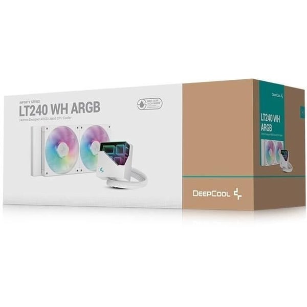 PC-køling - DEEPCOOL - LT240 WH ARGB - 12 cm - 600-2400 rpm - Hvid