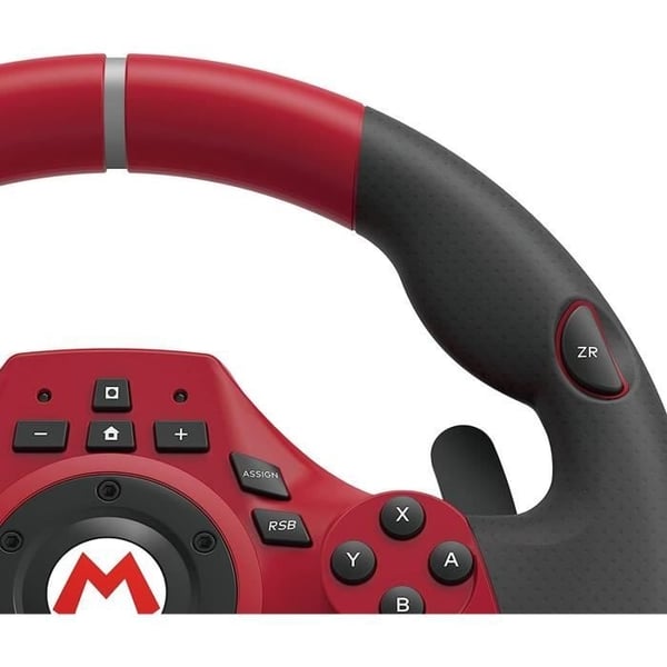 Mario Kart Racing Wheel Pro Deluxe - HORI - Nintendo Switch, PC - Polkimet - Punainen