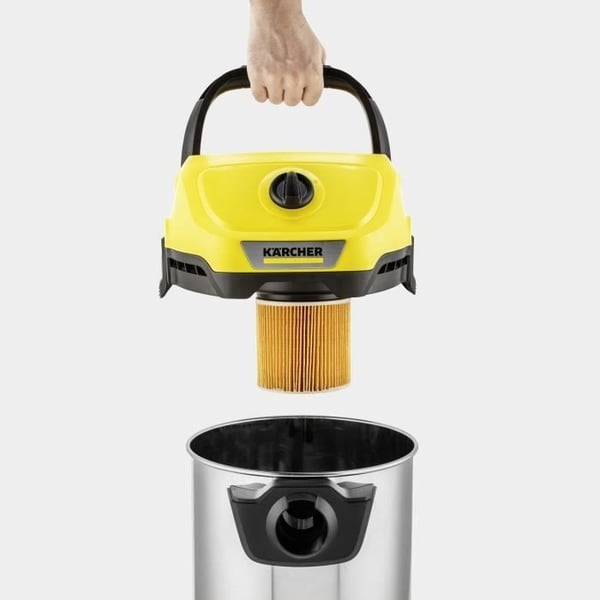 KARCHER WD 3-18 S V-17/20 Ledningsfri våd- og tørstøvsuger - Stål - 17 l - (uden batteri eller oplader)