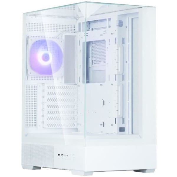 PC-chassi - ZALMAN - P40 Prism - Utan nätaggregat - Midi-tower - ATX-format - Vit