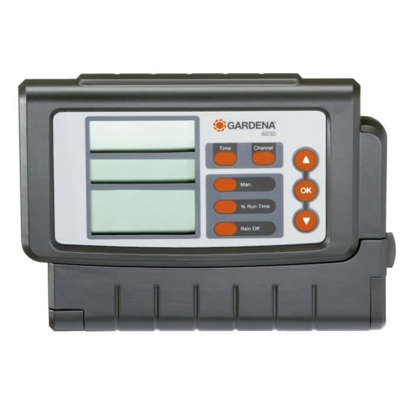 GARDENA 6030 Classic Timer – LCD-display – Centraliseret system – Indendørs kabinet – 230V tilslutning – (1284-20)
