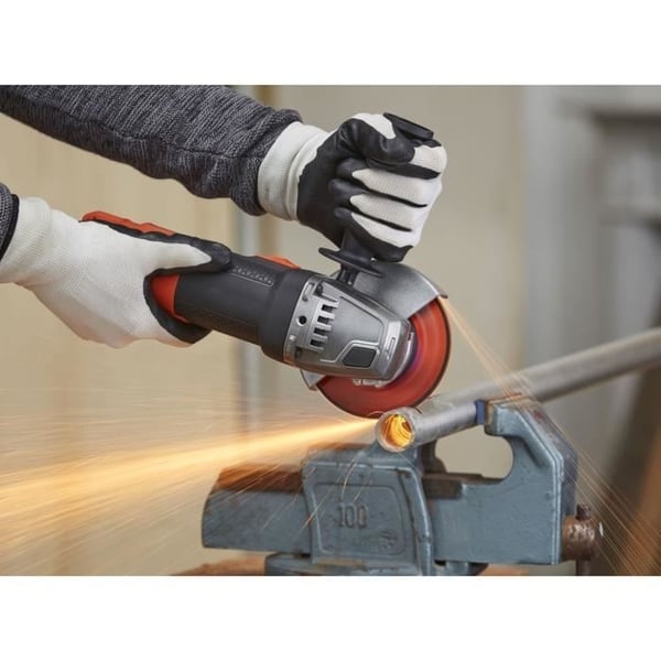 BLACK+DECKER 900W vinkelsliber med ledning - BEG220-QS - Skæring - Sort - 125 mm - 1200 o/min.