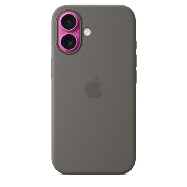 APPLE iPhone 16 - Silikonikuori MagSafella - Kivenharmaa