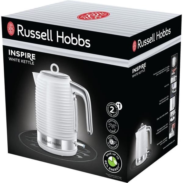 Elkedel - Russell Hobbs - Inspire 24360-70 - 1,7L - Hurtigkog - Antikalkfilter