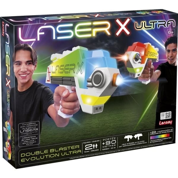 Laserspil - LANSAY - 87552 - Laser X - Double Blaster Evolution Ultra