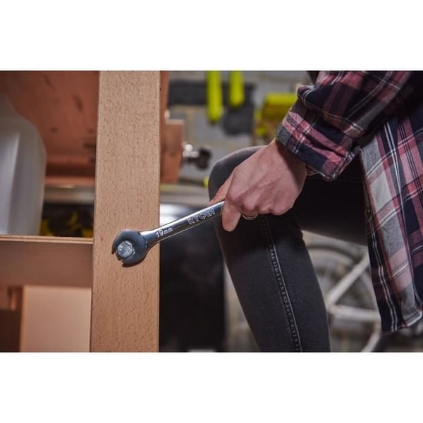 Sæt med 12 nøgler (8, 9, 10, 11, 12, 13, 14, 15, 16, 17, 19, 22 mm) - RYOBI - 15° udskiftningsvinkel - Kompatibel med Ryobi LINK