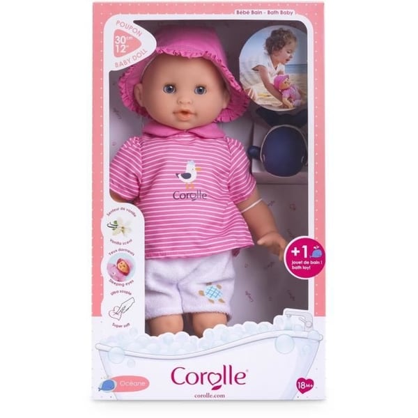 Babydukke - COROLLE - Babybadekar Ocean - 30 cm - badelegetøj - fra 18 måneder