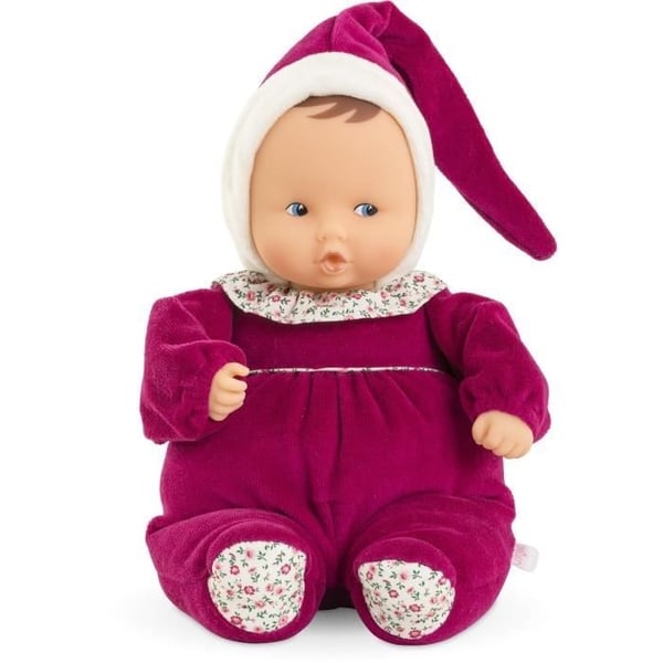 Doudou - COROLLE - Babipouce Rose Grenadine - 28 cm - vaniljdoft - från födseln