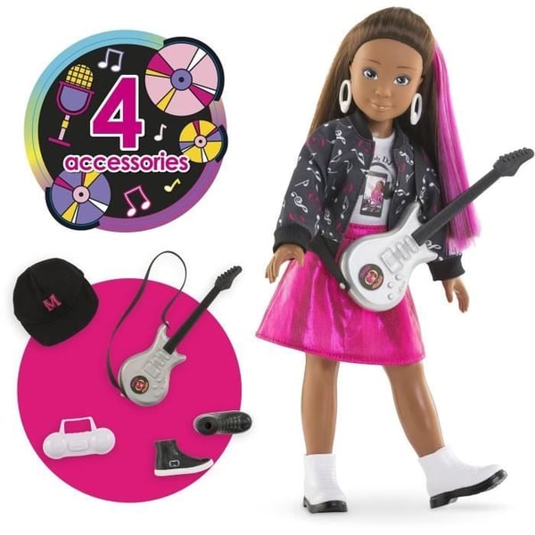 Modedukke - COROLLE - Melody Music Studio - 28 cm - 4 tilbehør - fra 4 år