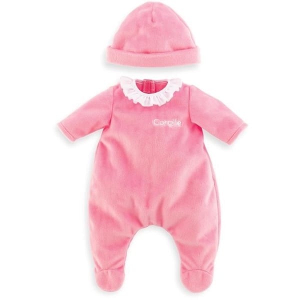 Vaaleanpunainen pyjama ja hattu - COROLLE - Vaatteet - 36 cm nukelle - 2-vuotiaasta alkaen Vaaleanpunainen pyjama ja hattu - COROLLE - Vaatteet - 36 cm nukelle - 2-vuotiaasta alkaen