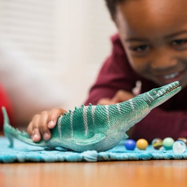 Mosasaurus-figur med realistiske detaljer og bevægelig kæbe, Schleich 15026 Dinosaurer, til børn fra 4 år