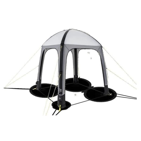 Oppusteligt overdækning - KAMPA - AIR Shleter 200 - 2 x 2 m - Grå og sort