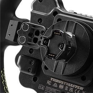 PC/PS4/PS5/Xbox Rat - THRUSTMASTER - Evo Racing 32R - Læder Læder/Alu struktur 32 cm Magnetiske padler 25 knapper 7 LED'er