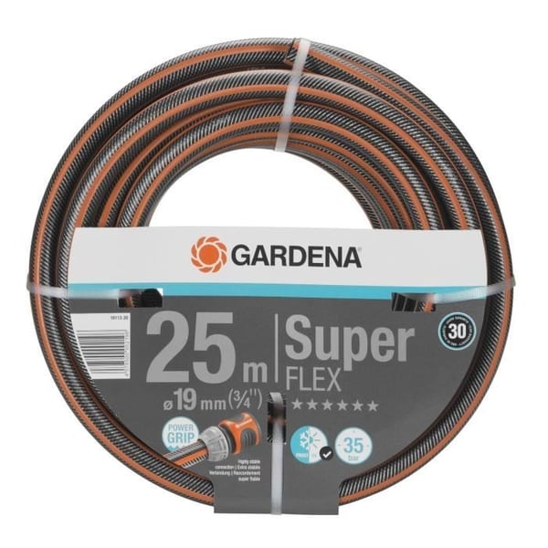 GARDENA Premium SuperFLEX haveslange – Længde 25 m – Ø19 mm – Knastfri og formstabil – 30 års garanti (18113-20)