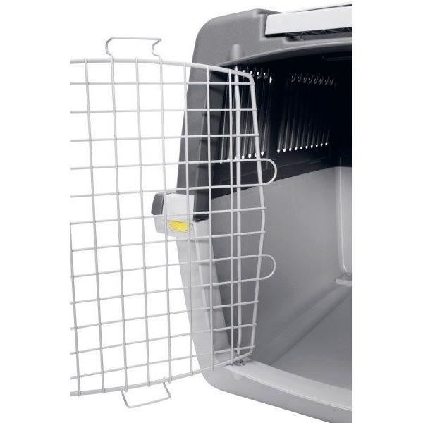 KERBL - Koirankuljetuslaatikko - GULLIVER MEGA - 81 x 61 x 60 cm - Harmaa
