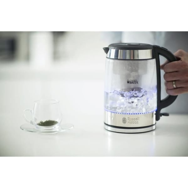 Clarity 1L glasfilterkedel - RUSSELL HOBBS - 20760-57 - Brita vandfilterpatron inkluderet