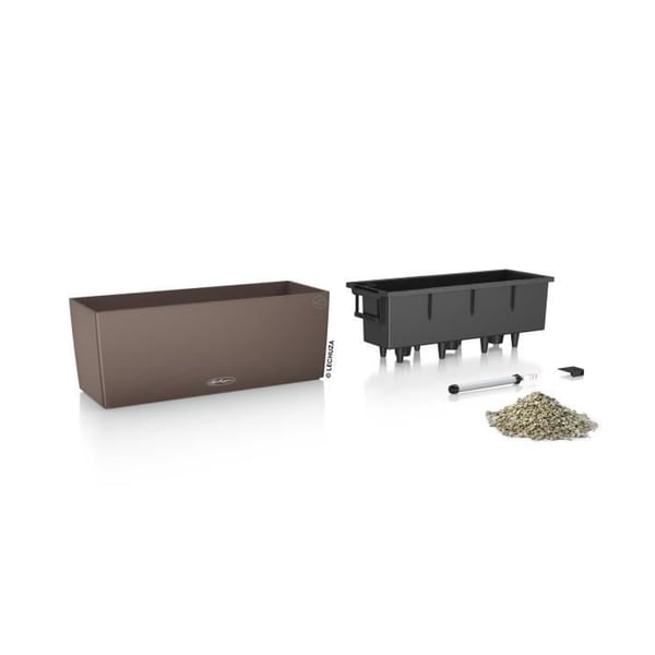 Potteplantesæt - LECHUZA - BALCONERA 50 - Polypropylen - Brun - Indendørs og udendørs