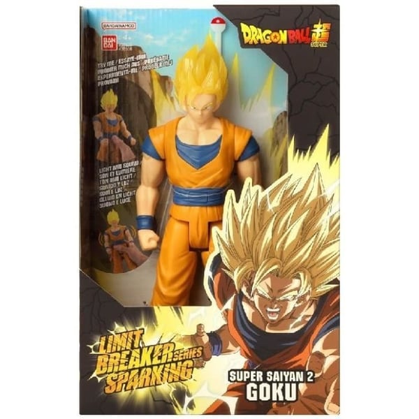 Kæmpefigur Limit Breaker 30 cm Super Saiyan 2 Goku - Gnistrende Goku Lyd og Lys - BANDAI - Dragon Ball Super