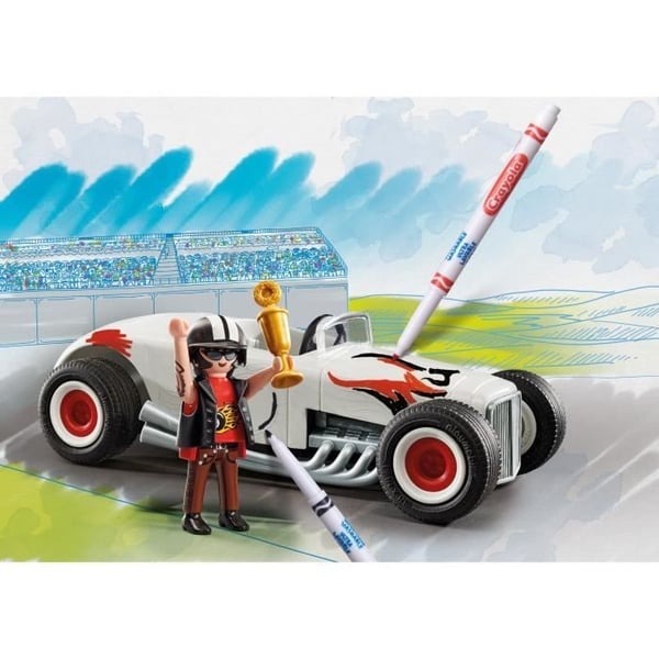 PLAYMOBIL Color 71376 Racerbil, Skab nye historier i dine farver, 20 dele, Fra 5 år