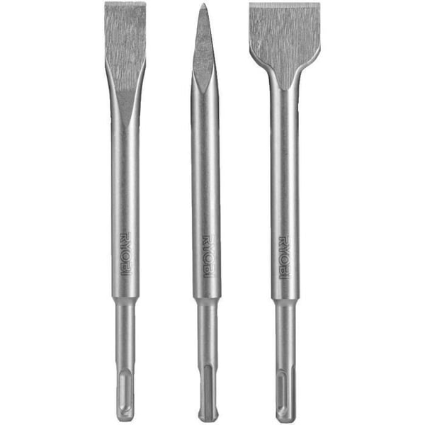 RYOBI - 3 SDS+ mejselsæt (1 spids, 2 flad) - RAKSPC03