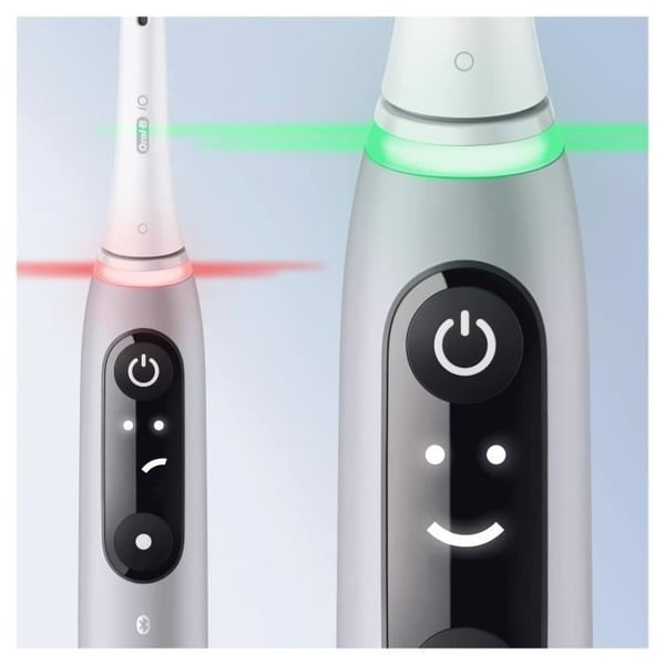 Oral-B iO 6S Bluetooth-ansluten eltandborste grå, 2 borsthuvuden, 1 resefodral