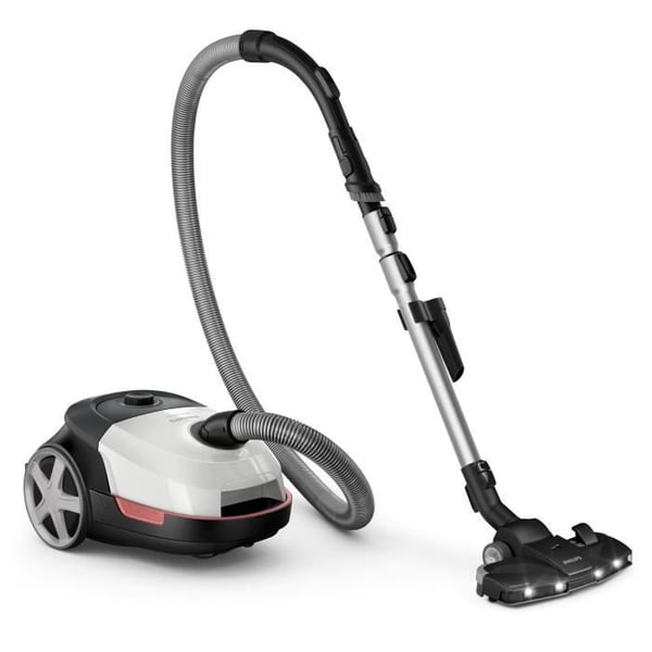 Cylinderstøvsuger med pose - PHILIPS XD6122/12 - 900 W - 4 L - Polarhvid