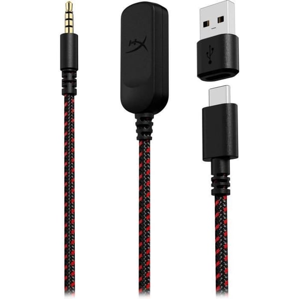 HyperX Cloud III Langalliset Pelikuulokkeet Tietokoneelle ja Konsolille - Musta/Punainen