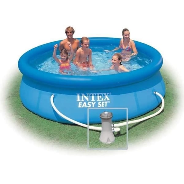 INTEX Easy Set™ Selvbærende Overjordisk Poolsæt - 305 x 76 cm - Rund (Leveres med pumpe) - 28122NP
