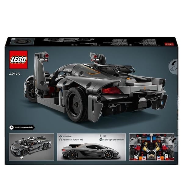 LEGO Technic 42173 Hyperauto Koenigsegg Jesko Absolut harmaa - Rakennussarja