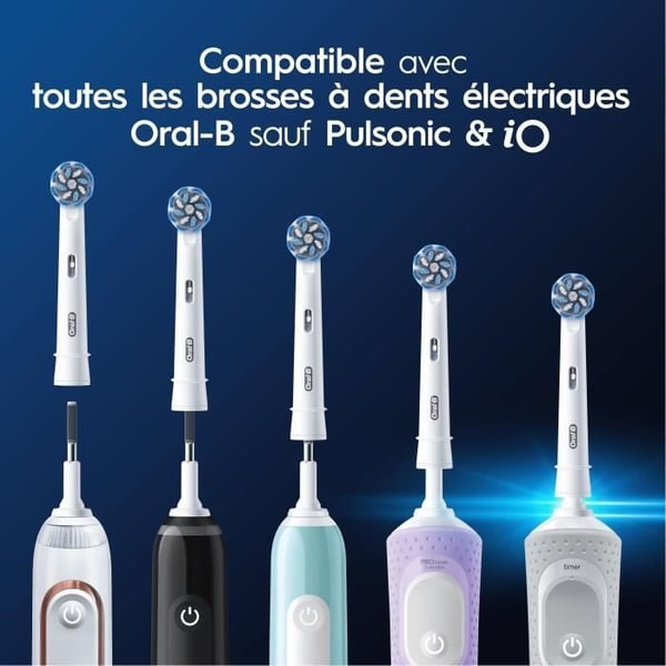 ORAL-B børstehoved - pakke med 6 børstehoveder - Sensitive Clean - til elektriske tandbørster