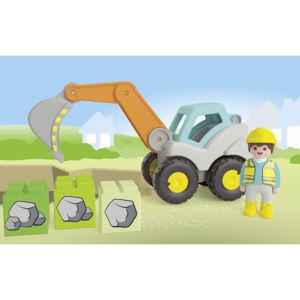 PLAYMOBIL Junior 71684 Gravemaskine, Til babyer, Fra 12 måneder