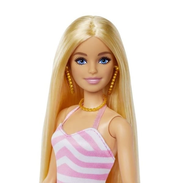 Barbie Beach Doll -uimapuku ja asusteet, vaalea, HPL73
