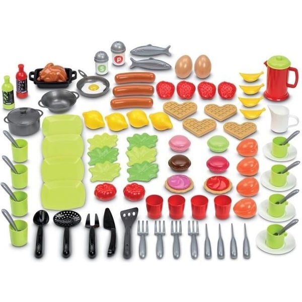 100-delt middagssæt - ECOIFFIER - 100% Chef Collection - Fra 18 måneder