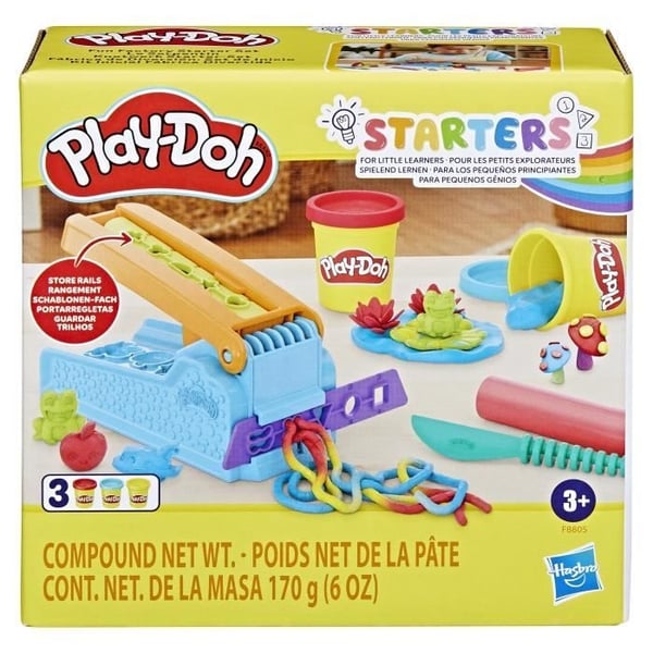 Play-Doh Serpentine Starter Set, 3-pak modellervoks med 10 sjove former, kreativ aktivitet for børn fra 3 år