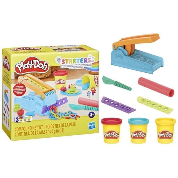 Play-Doh Serpentine Starter Set, 3-pak modellervoks med 10 sjove former, kreativ aktivitet for børn fra 3 år Play-Doh Serpentine Starter Set, 3-pak modellervoks med 10 sjove former, kreativ aktivitet for børn fra 3 år