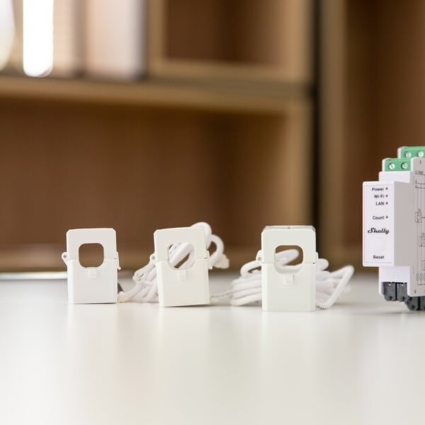 Shelly Hutschiene "Pro 3EM 120A" Stromzähler Wlan, Lan, BT
