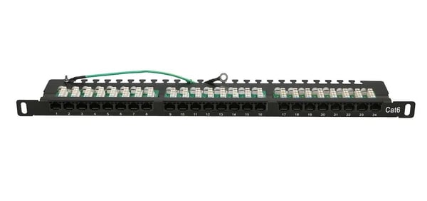 Extralink CAT6 UTP 0.5U | Patchpanel | 24 portar