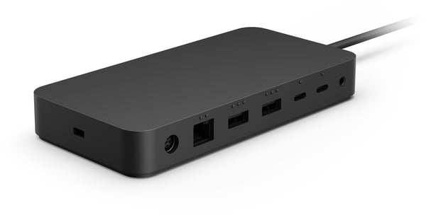 Microsoft Surface Thunderbolt 4 Dock Kabelansluten Svart