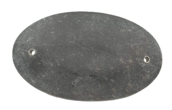 Massageverktyg Sten - Medium Sten Oval med Hål