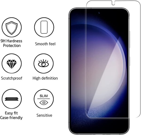 Samsung Galaxy S23 Plus - karkaistu suojalasi