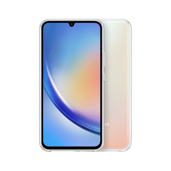Samsung Galaxy A34 - läpinäkyvä kuori + täysin karkaistu suojalasi