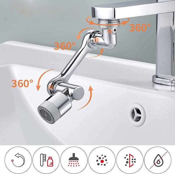 Jatkohana Swivel - Monikäyttöinen 1080 asteen suutin Kaksi toimintatilaa