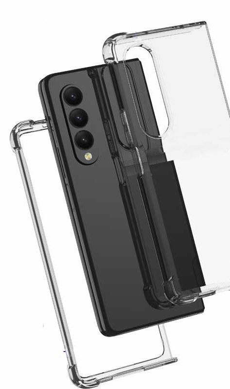 Samsung Galaxy Z Fold 4 - Pehmeä läpinäkyvä kuori