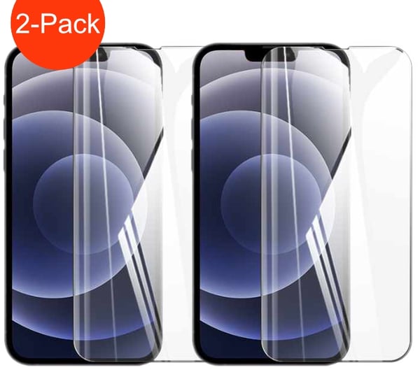 2-Pack - iPhone 14 Plus Hög Kvalitets Heltäckande Härdat Glas Skärmskydd