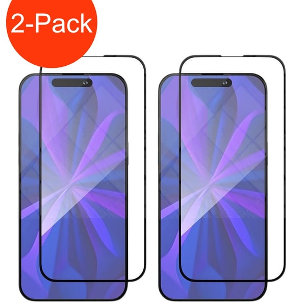 2-Pack - iPhone 15 Pro Hög Kvalitets Heltäckande Härdat Glas Skärmskydd 2-Pack - iPhone 15 Pro Hög Kvalitets Heltäckande Härdat Glas Skärmskydd